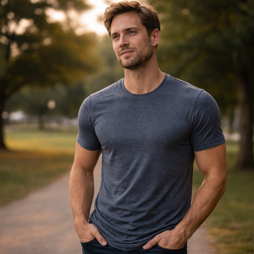 Confident man who has achieved his training goals